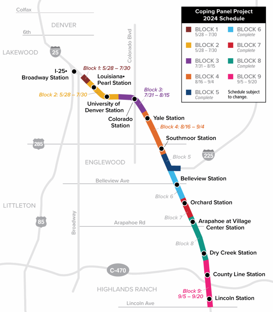 Coping Panels Project map, 2024.