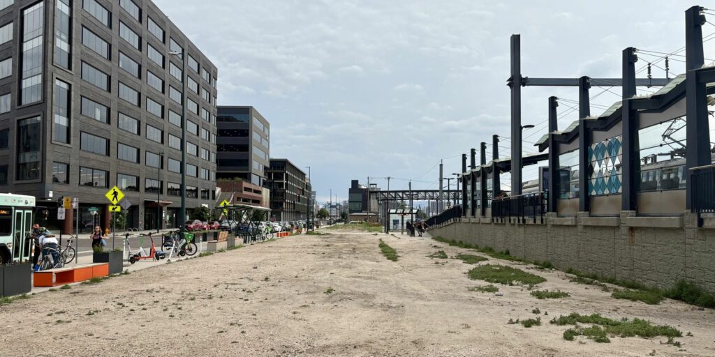 L Line station site at 38th & Blake Station.