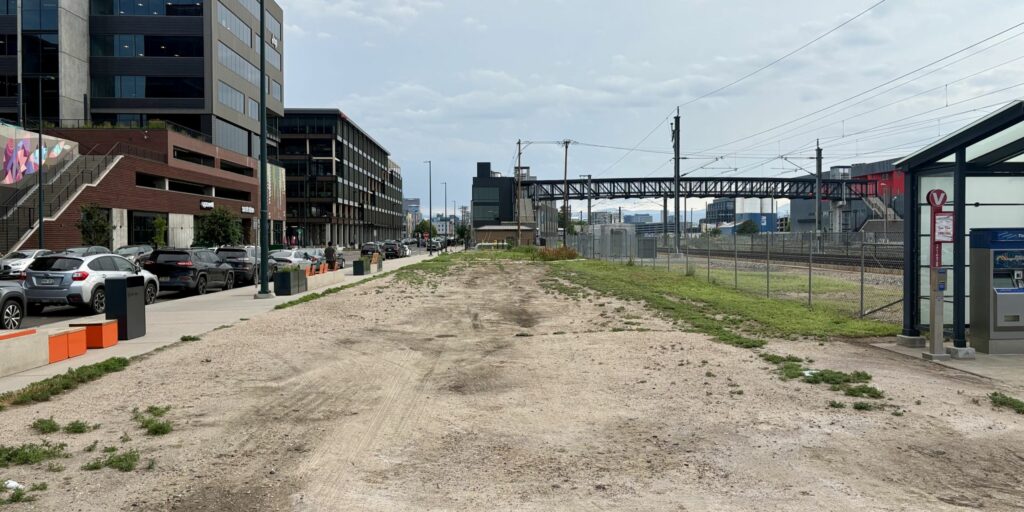 L Line station site at 38th & Blake Station.