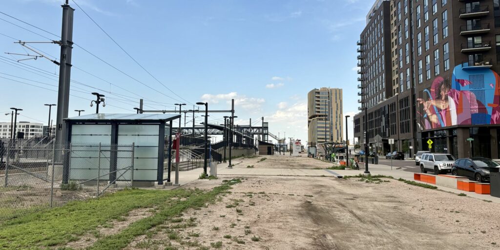 L Line station site at 38th & Blake Station.