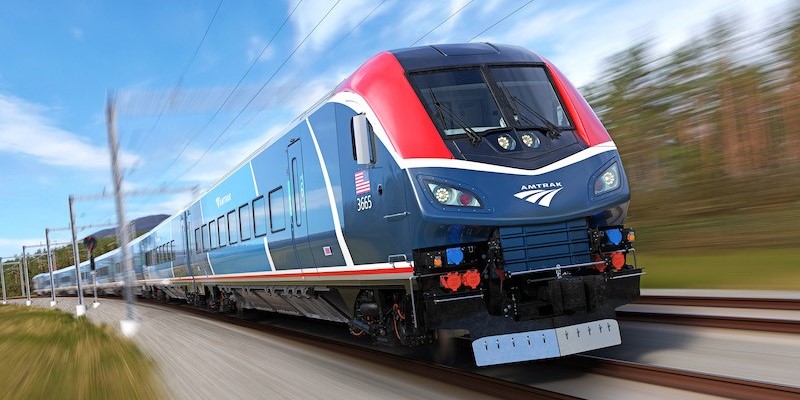 Amtrak Airo train rendering.