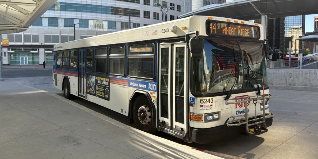 Gillig 40ft Low Floor transit bus.
