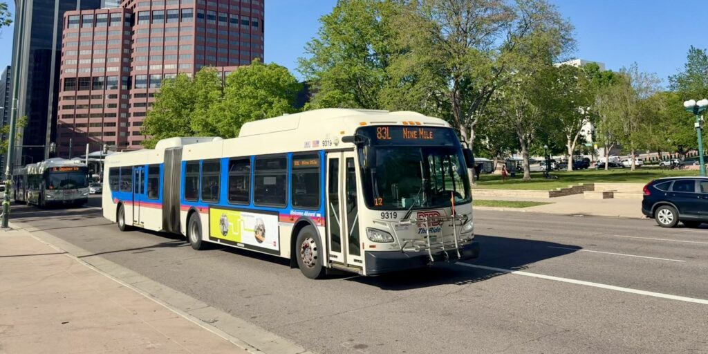 Route 83L bus on Broadway.