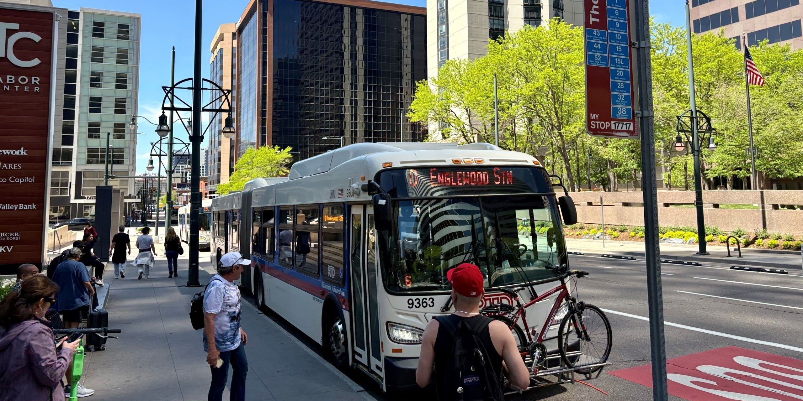 Route 0 bus in Downtown Denver.