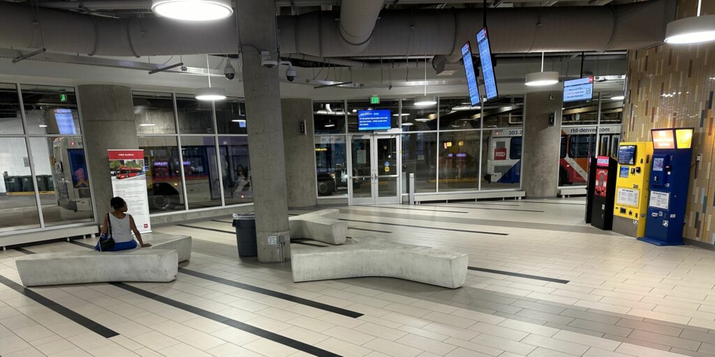 Civic Center Station interior.