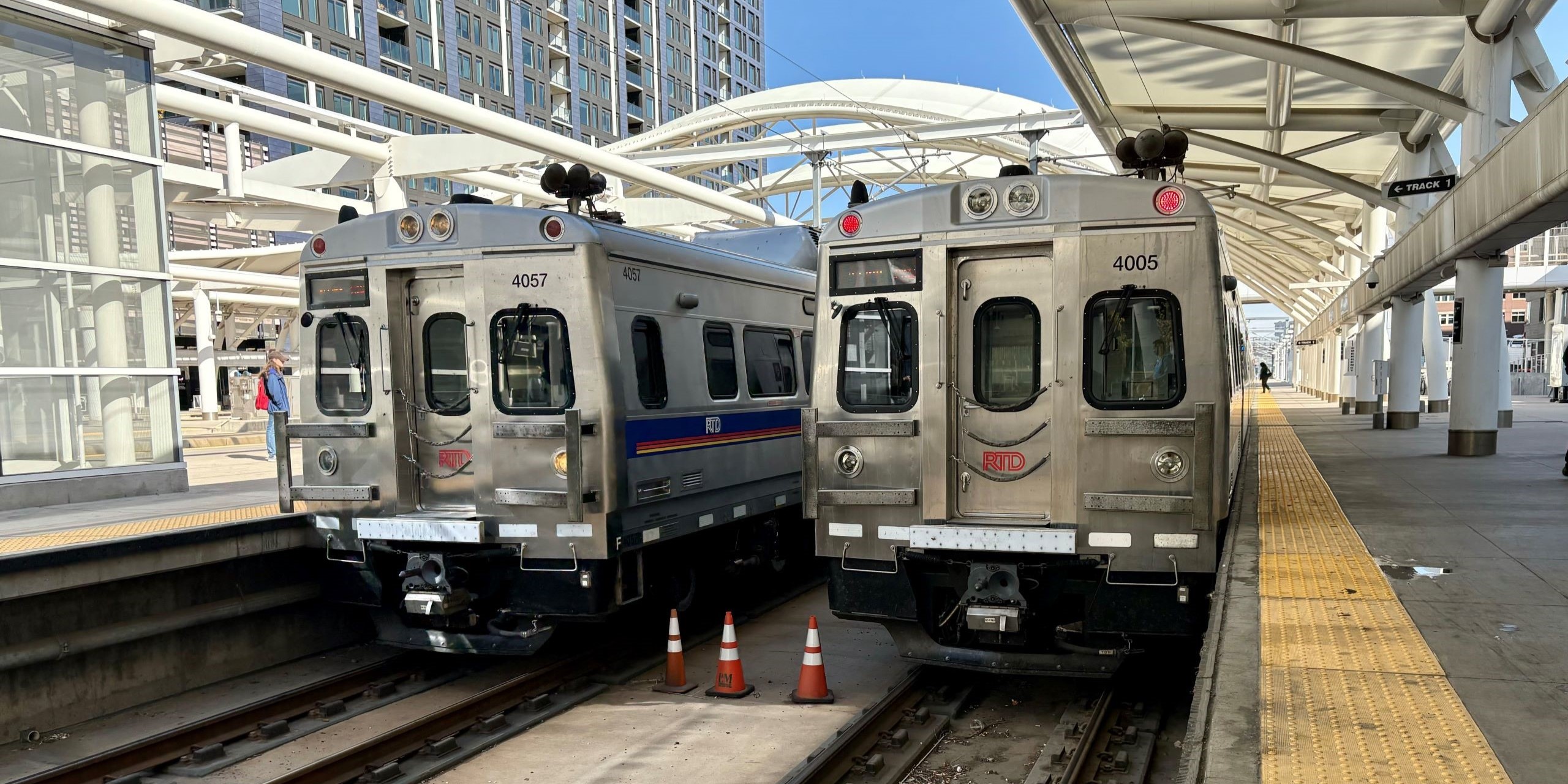 A and N Line trains at Denver Union Station.