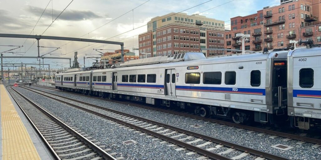 Spare train at Denver Union Station.