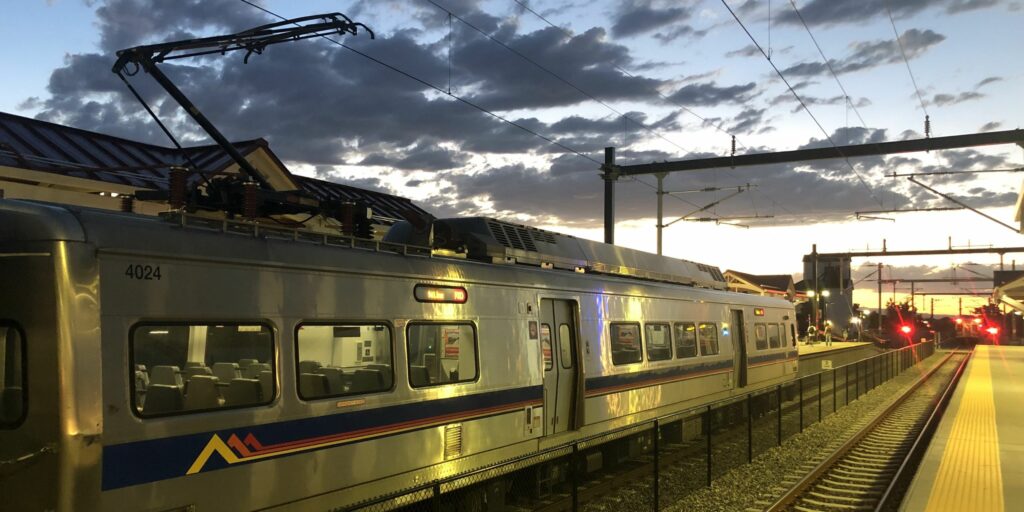 N Line train at Eastlake & 124th Station.