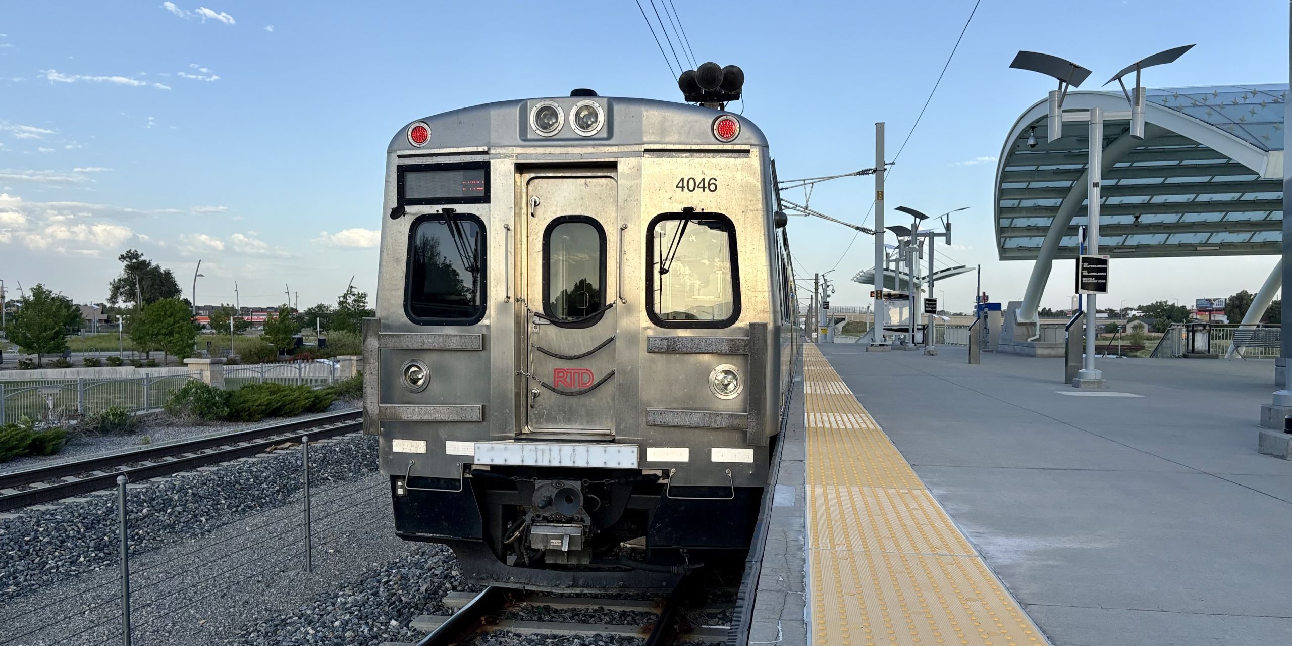 B Line train at Westminster Station.