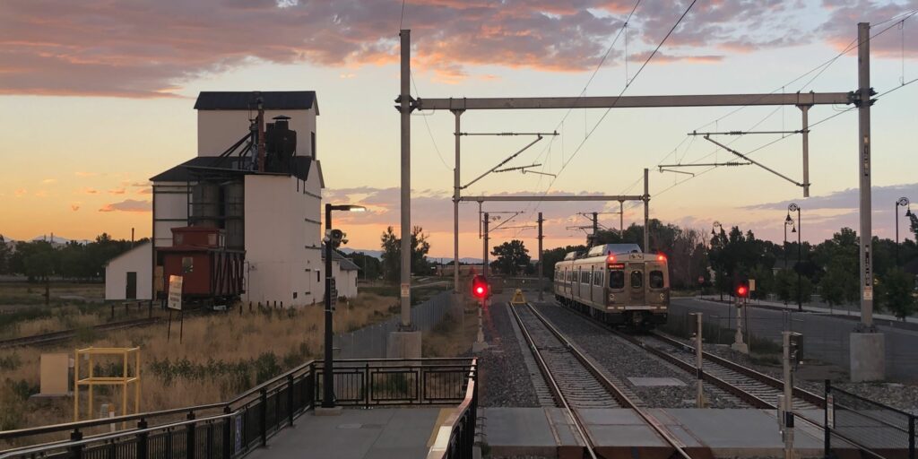 N Line train at Eastlake & 124th Station.