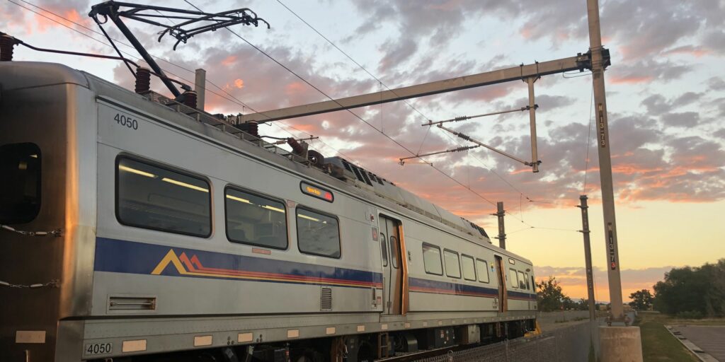 N Line train at Eastlake & 124th Station.