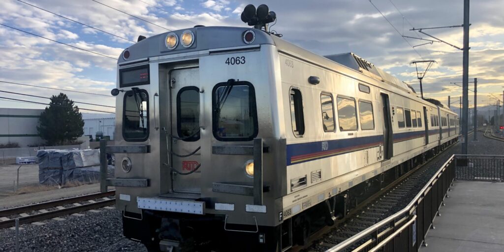 G Line train at Ward Road Station.