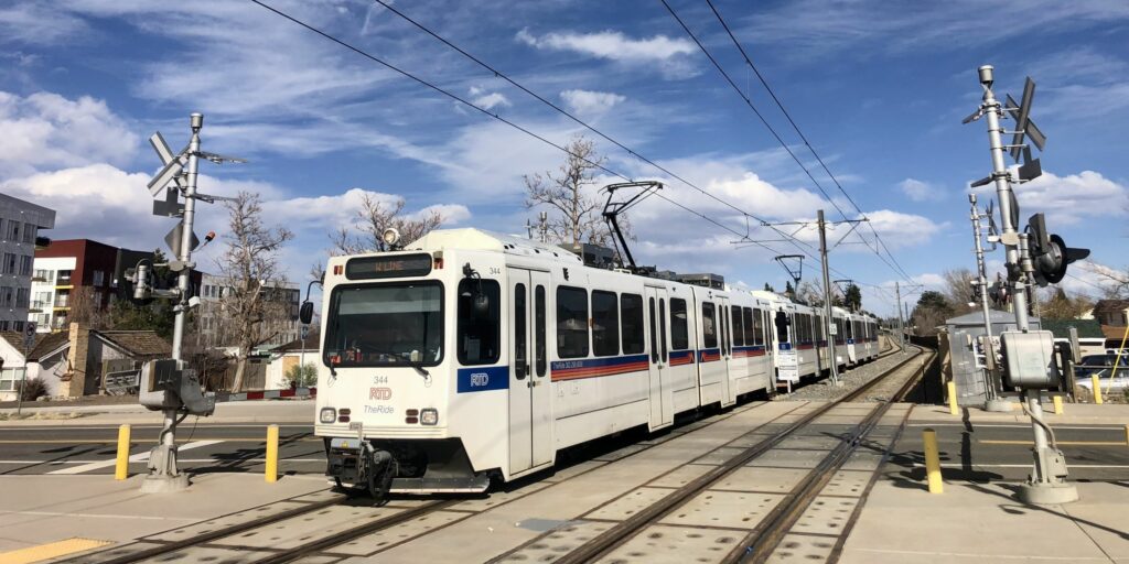 Siemens SD-160 light rail vehicles.