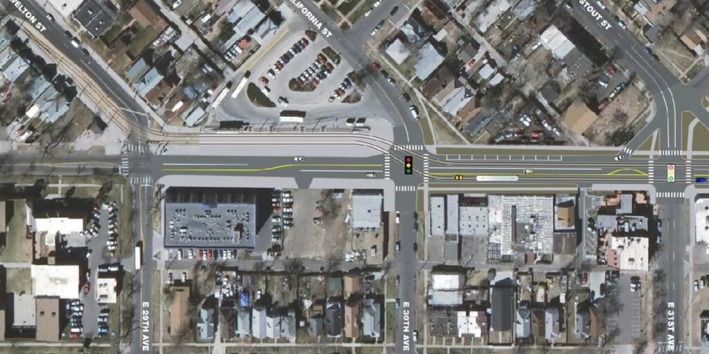 L Line extension at 30th & Downing Station.