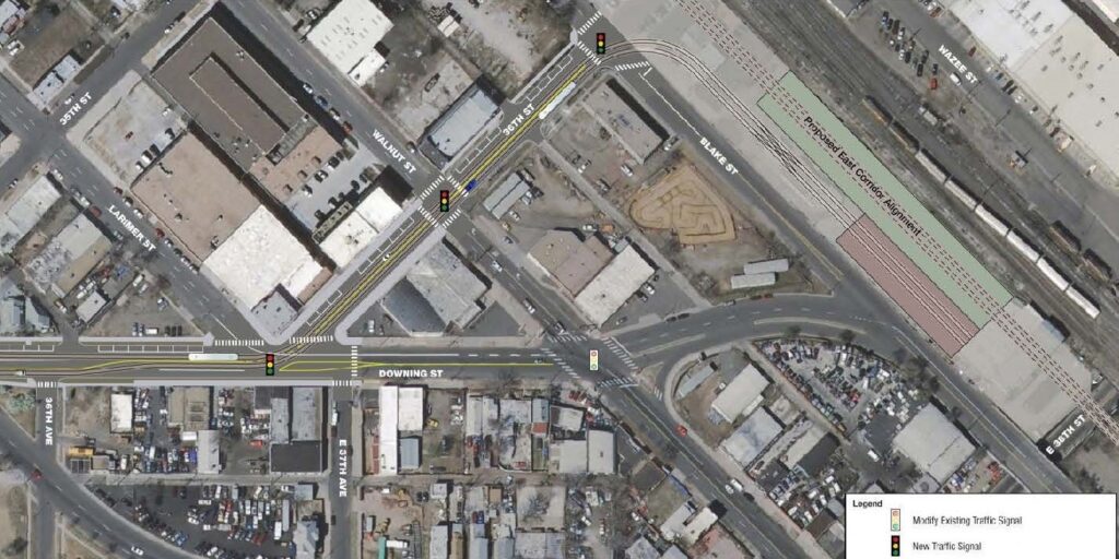 L Line extension at 38th & Blake Station.