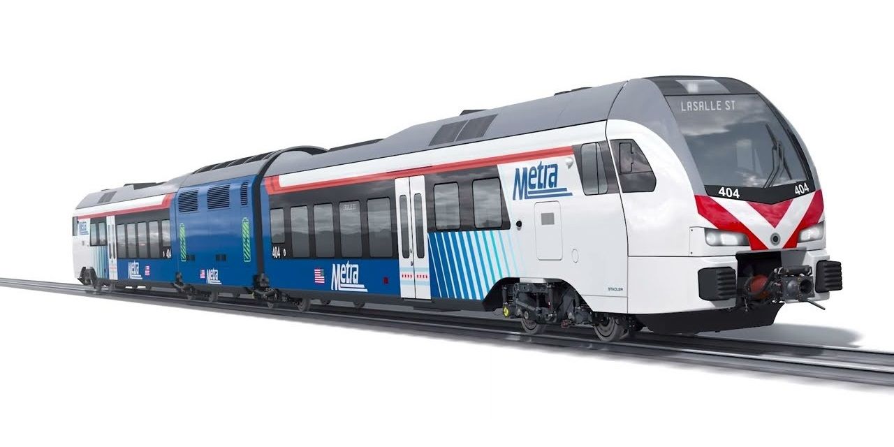 Stadler FLIRT BEMU for Chicago Metra rendering.