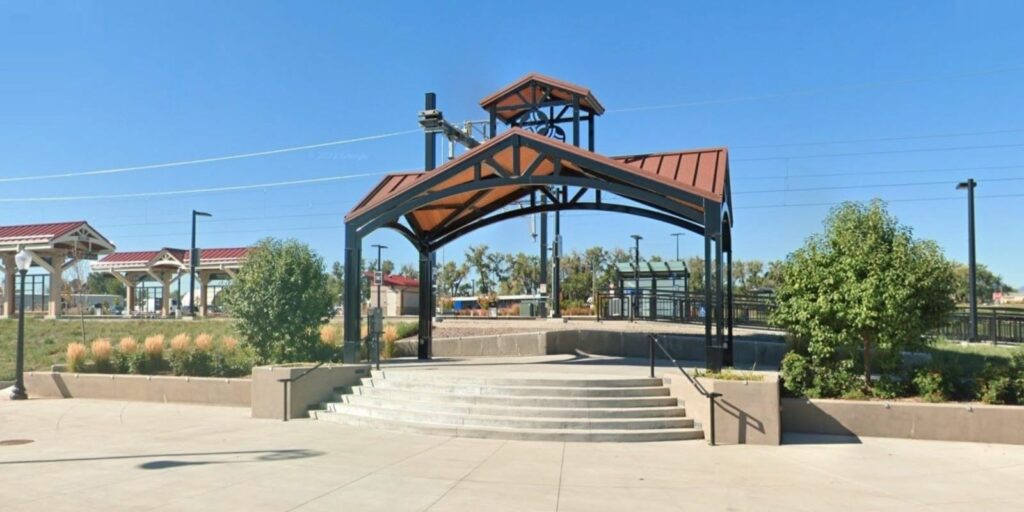 The Eastlake & 124th Station bandstand. Credit: Google