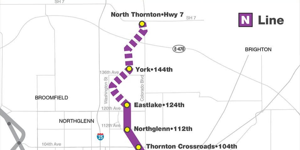 N Line extension map.