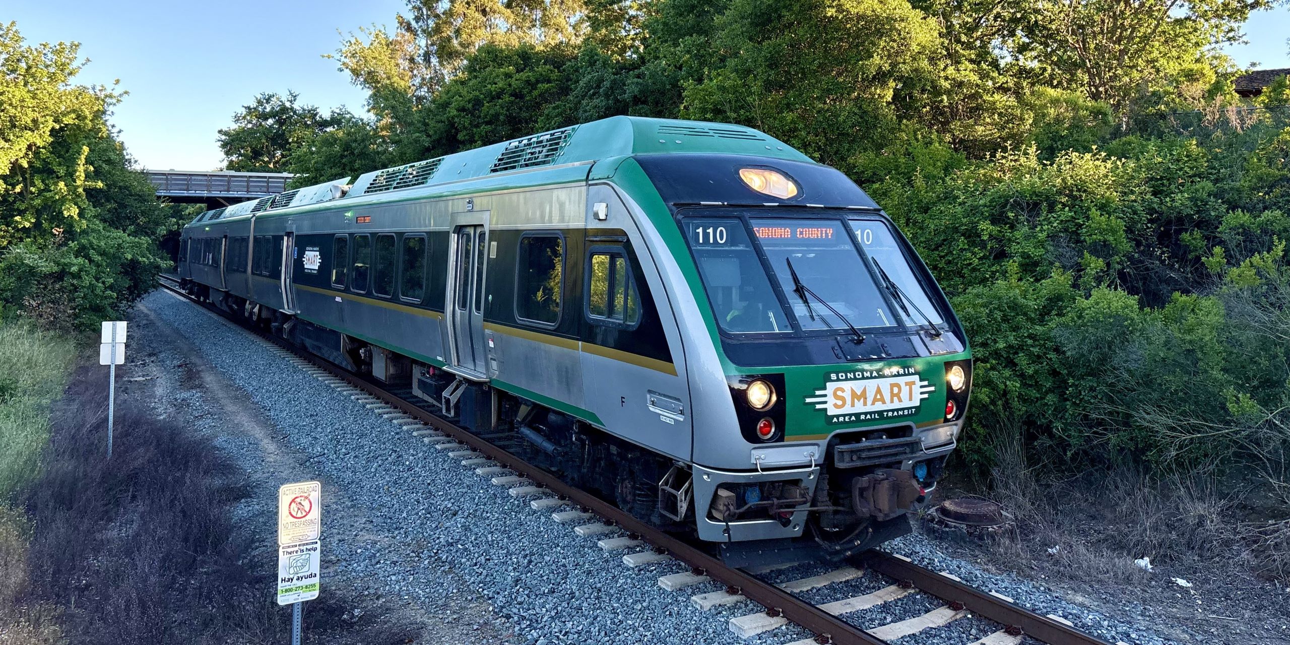 SMART DMU train at Novato Hamilton Station.