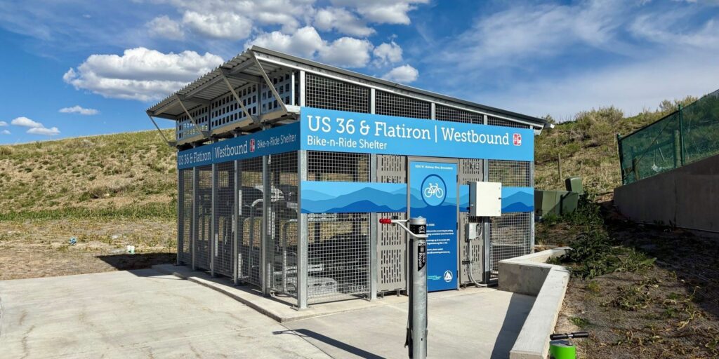 US36 & Flatiron Westbound Bike-n-Ride shelter.