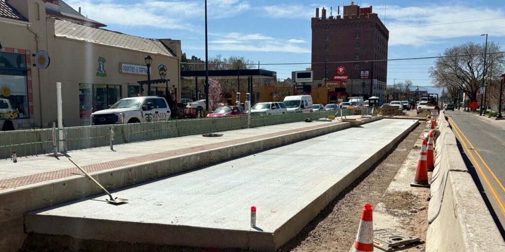 Eastbound BRT platform at Colfax & York, Apr 12th, 2025.