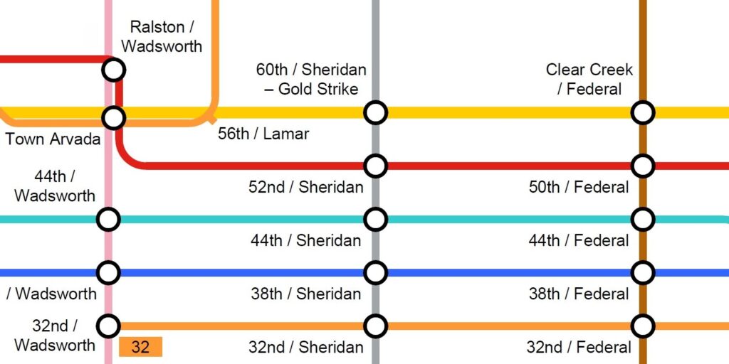 Arvada & Wheat Ridge Transit Map Greater Denver Transit
