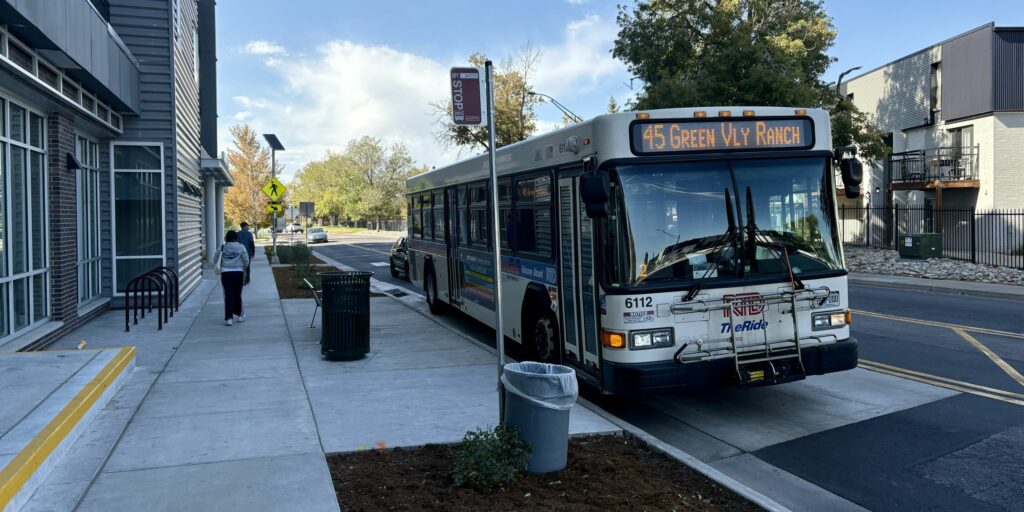 Route 45 bus in Montbello.