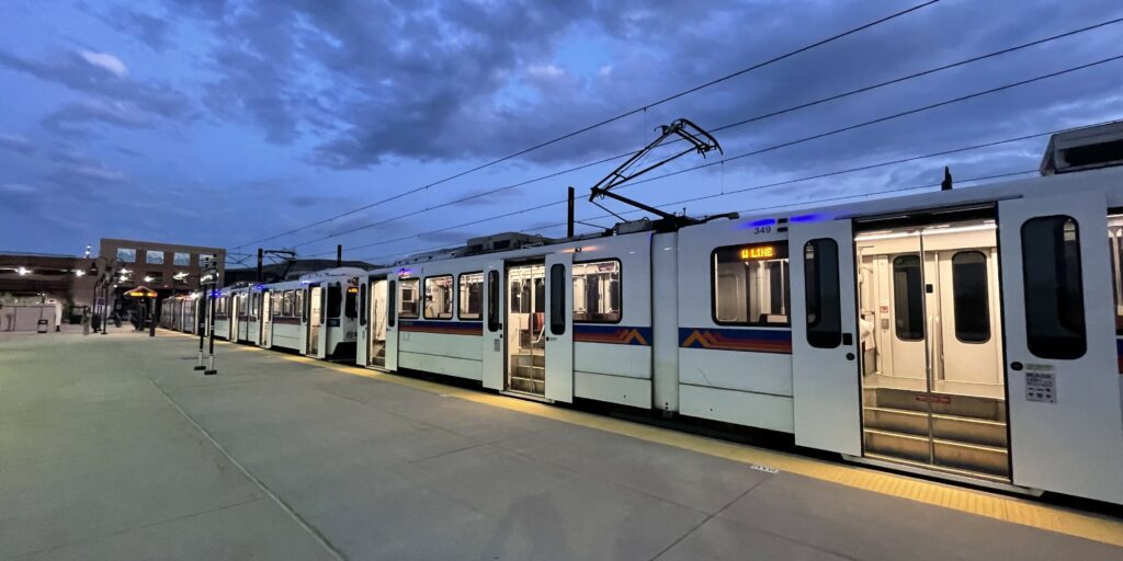 W Line train at Jefferson County Government Center.