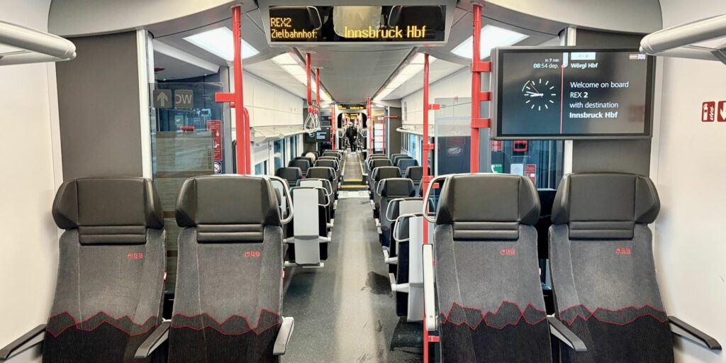 Interior, OBB Siemens Desiro EMU.